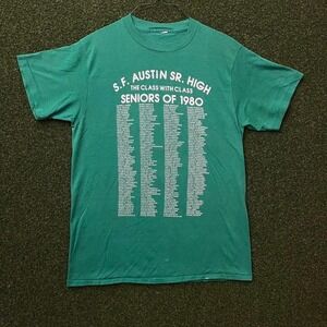 1980‎ S.F. Austin SR. High School Seniors Name List Tee Shirt Single Stitch